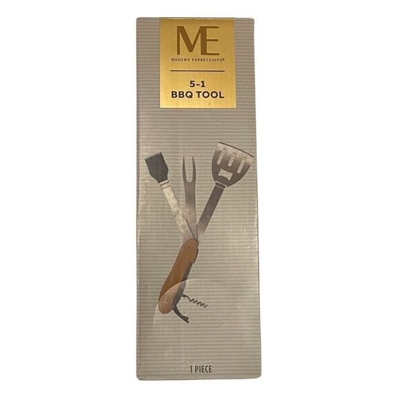 Modern Expressions BBQ Grill 5 In 1 Tool Utensils Set New in Box - Picture 3 of 5
